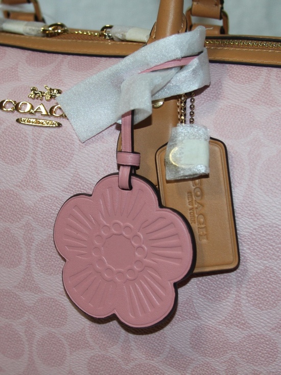 NWT Coach Large Rowan Powder Pink Purse - Picture 3 of 7